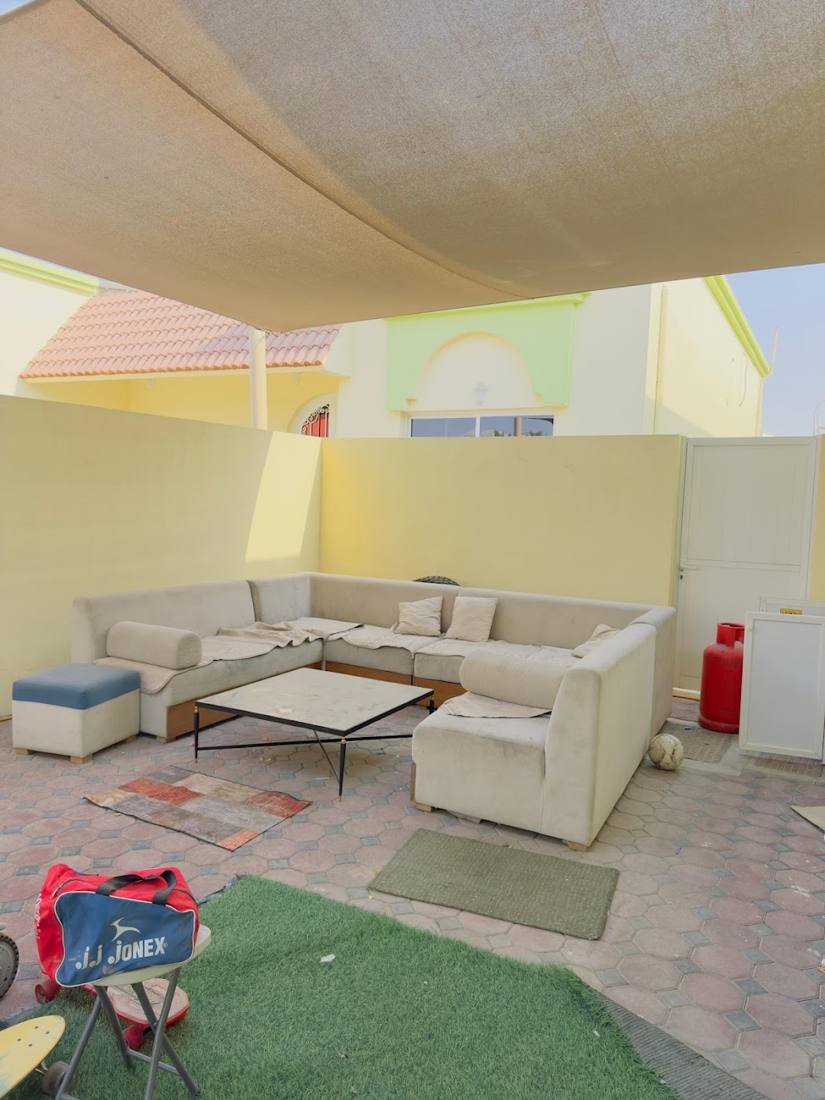 Sofa set with cushions